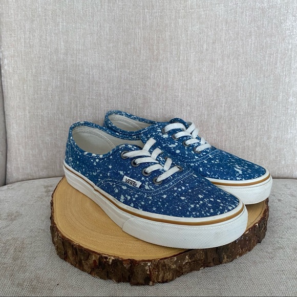 Vans Authentic Denim Splatter Shoes - Picture 2 of 10